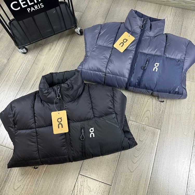 Men's and women's stand collar down jackets
